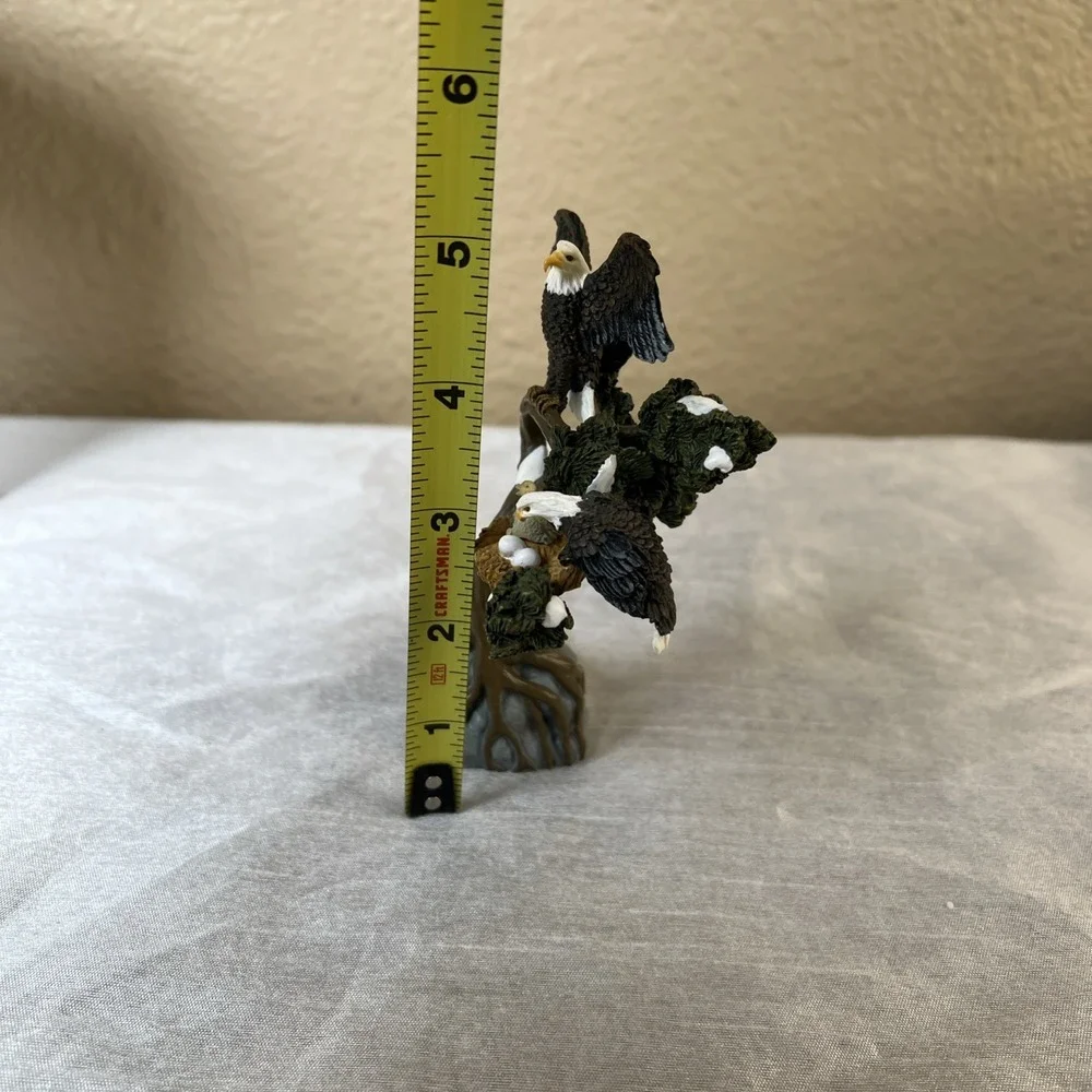 Vintage 2001 Department 56 BALD EAGLE NESTING SNOW VILLAGE CHRISTMAS #52972